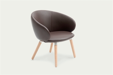 1959 | Kivi - chair / oak / stainles steel / leather living 5306 